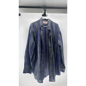 McGregor Classics Men 2XL Striped Button‎ Up Shirt